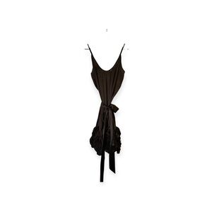 5/48 Black Backless Slip Dress
